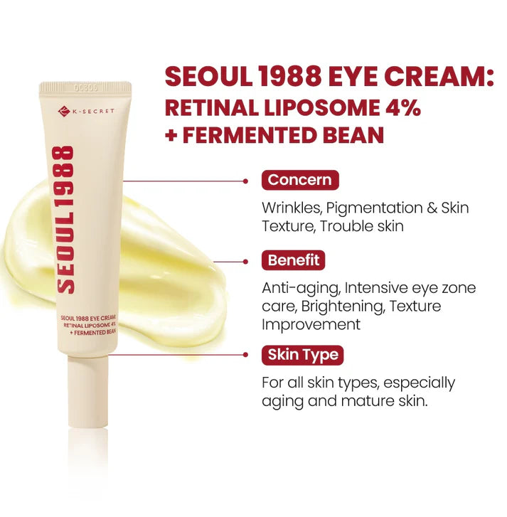 SEOUL 1988 Eye Cream — Retinal Liposome 4% + Fermented Bean