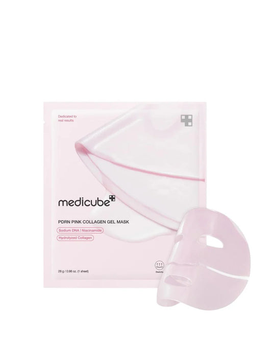 Medicube PDRN Pink Collagen Gel Mask Sheet – Brightening & Pore-Minimizing Treatment