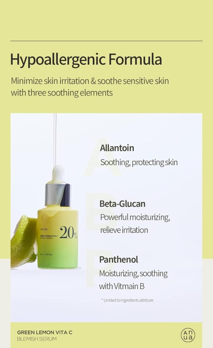 Anua Green Lemon Vita C Blemish Serum (20ml)