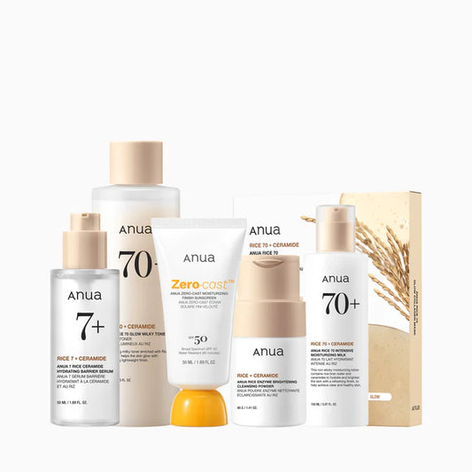 Anua Rice Glow Combo — The Complete Korean Glass Skin Routine