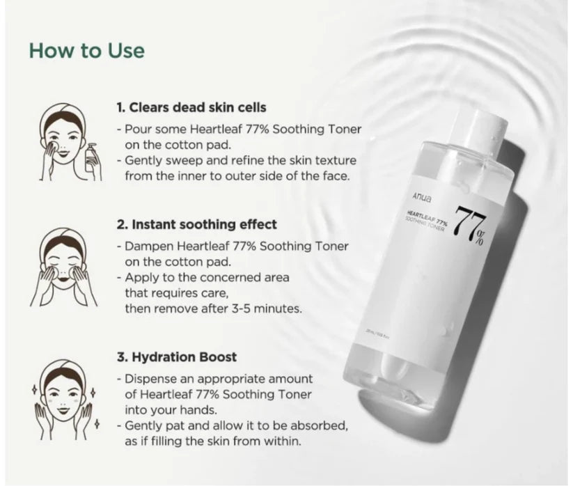 Anua Heartleaf 77% Soothing Toner